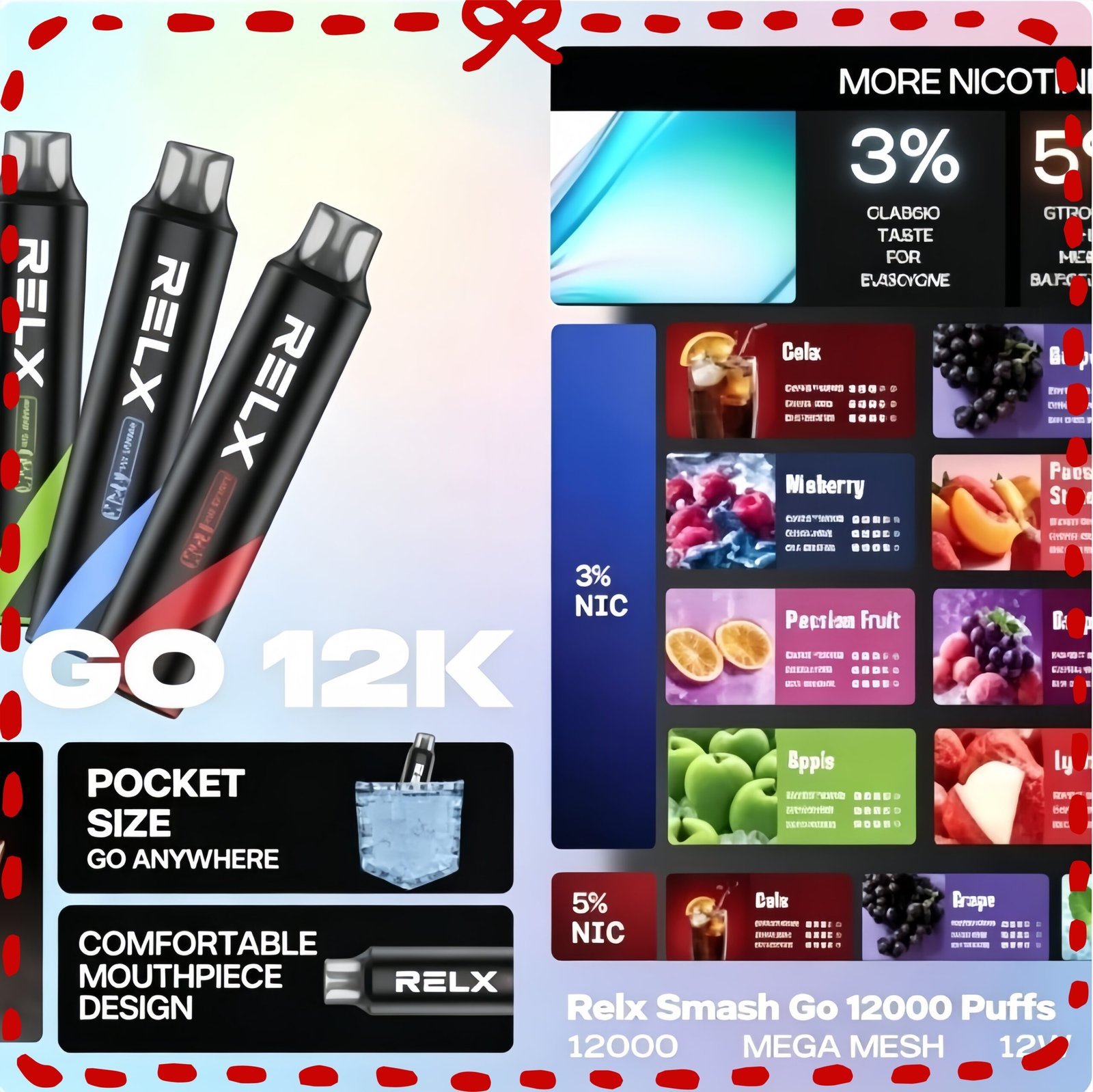 Relx-Smash-Go-12000-Puffs-一次性電子煙-scaled-1.jpg Relx Smash Go 12000 Puffs 一次性電子煙:圖片 1